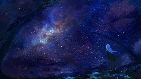 anime stars wallpaper|1080p starry sky wallpaper.